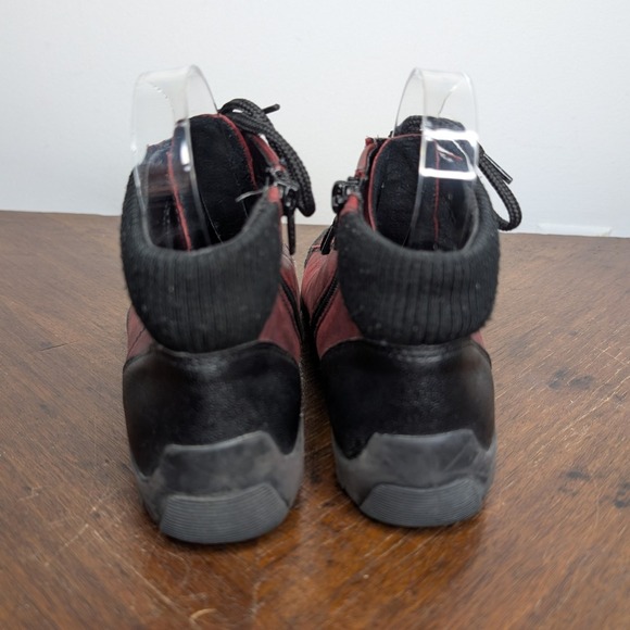 Remonte Women's 36 Red Zip up Lace Up Fall Spring Shoes - Picture 4 of 7